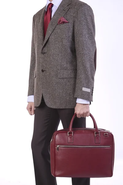 Muž s kabelky v ruce — Stock fotografie