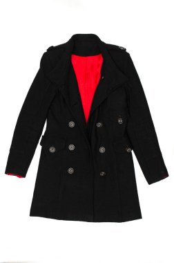 beyaz izole kadın siyah ceket