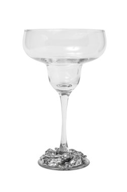 beyaz izole kokteyl için cam