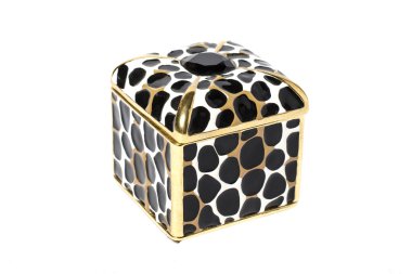 Beyaz izole kare tabut