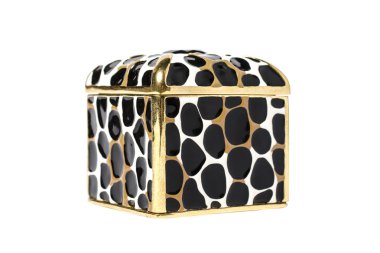 Beyaz izole kare tabut