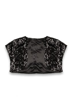 Bolero bebek ceketi beyaz bir arka plan üzerinde