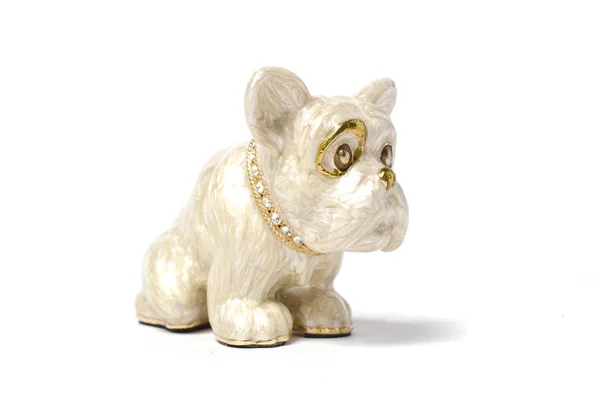 Marble figure of a pug — Stock Photo, Image