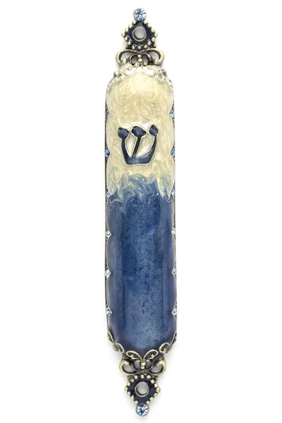 Mezuzah fehér alapon — Stock Fotó