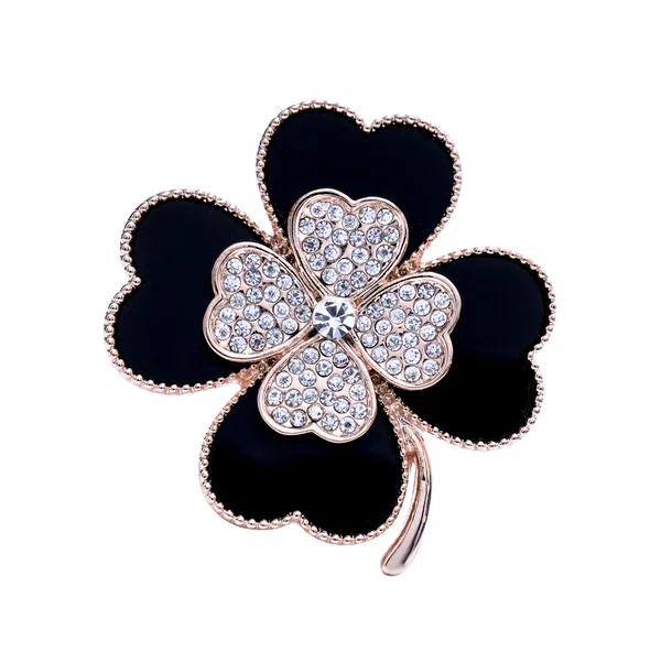 Broche de flor aislado en blanco — Foto de Stock