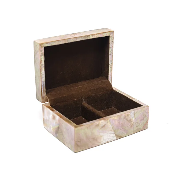 대리석 상자 흰색 절연 — 스톡 사진