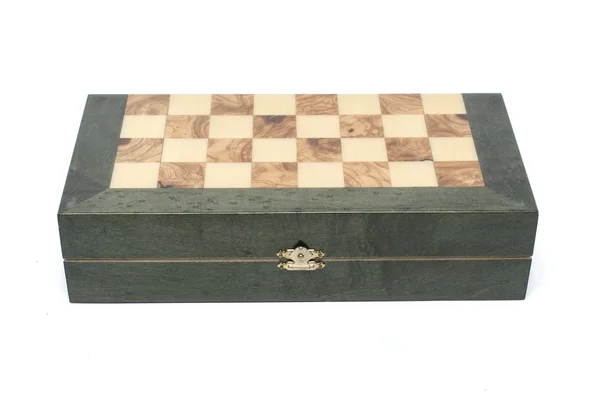 상자 체스 흰색 절연 — 스톡 사진