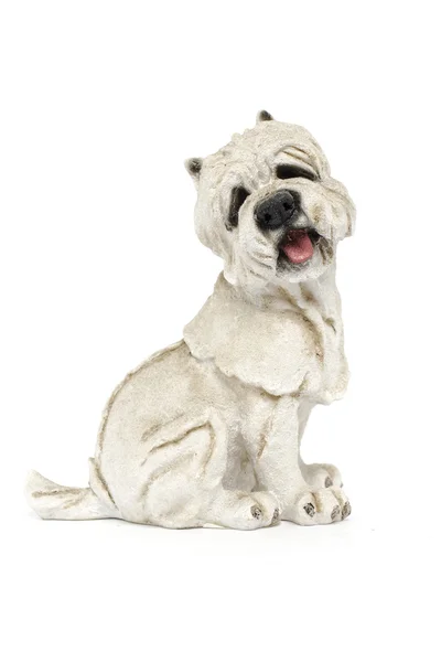 Фігурка собака ізольована на білому — стокове фото