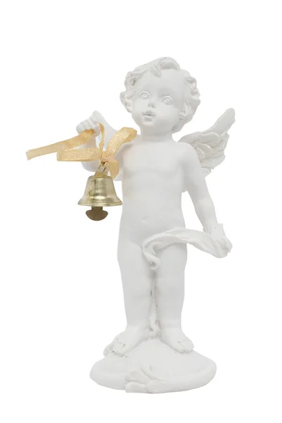 Statuetki aniołka na białym tle — Zdjęcie stockowe