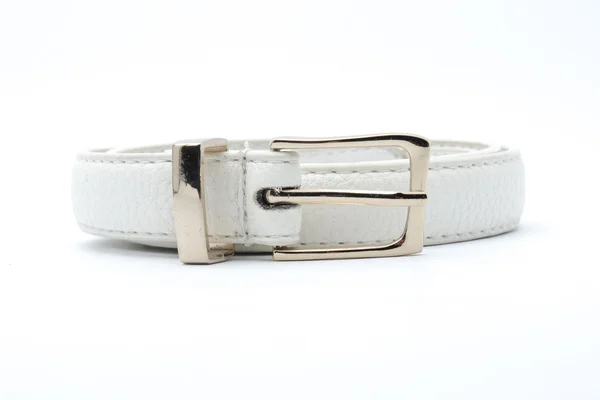 White belt isolated on white — Stock Photo, Image