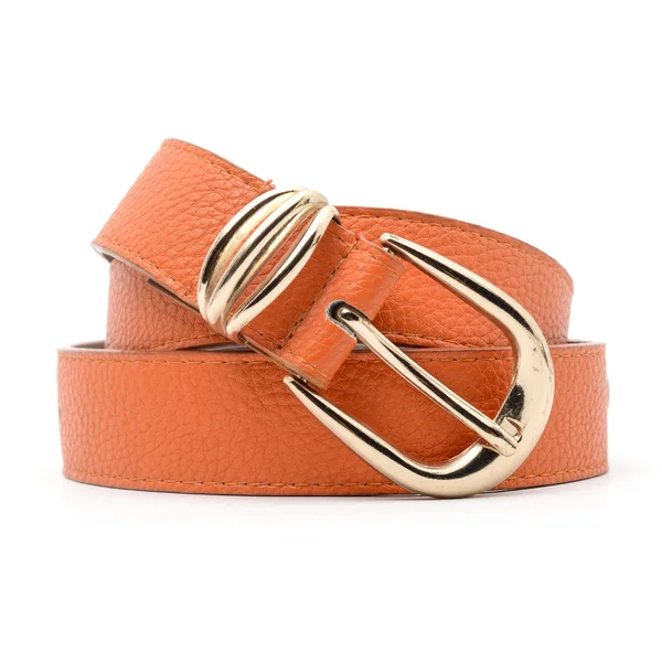 Cintura arancione isolata su bianco — Foto Stock