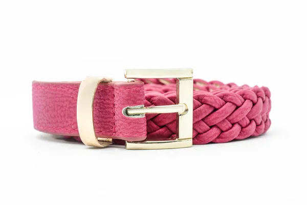 Cinturón rosa aislado en blanco — Foto de Stock