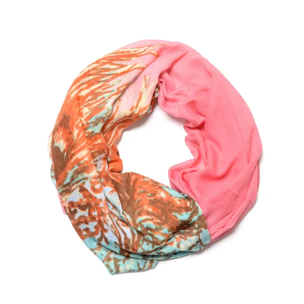Красочный шарф, изолированный на белом — стоковое фото