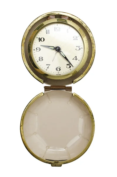 Relógio dobrável isolado em branco — Fotografia de Stock