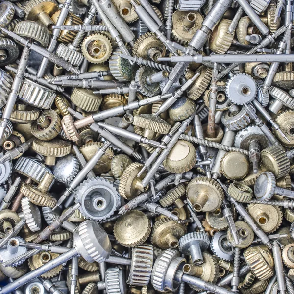 Textura do relógio cabeças relógios mecânicos — Fotografia de Stock