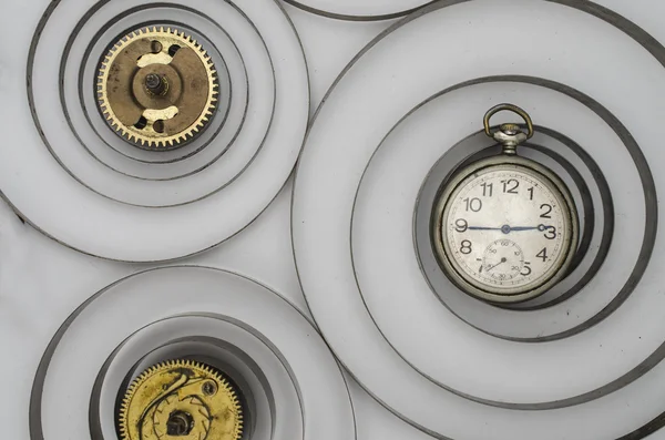 Textura de los viejos detalles del reloj — Foto de Stock