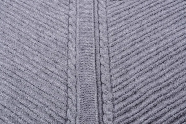 Gray Knit Sweter Tekstury Streszczenie Tła — Zdjęcie stockowe