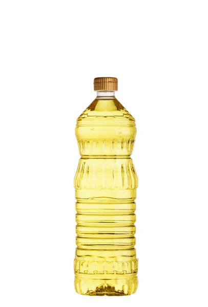 Bottles Containing Organic Natural Vegetable Oils Made Flax Seeds Sunflower — Stock Photo, Image