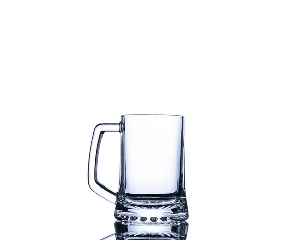 Ein Leeres Glas Für Wasser Saft Oder Milch Cocktailgetränk Haushaltsgegenstände — Stockfoto