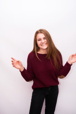 Genç eğlenceli kız