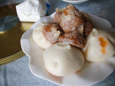  Pirinçten yapılmış Çin mantısı.