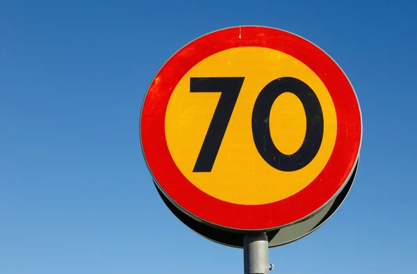 Límite de velocidad 70 — Foto de Stock