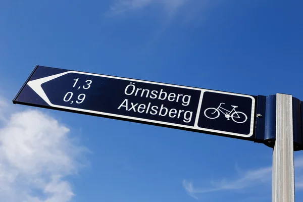 Signposts for cyclists — Stock Photo, Image