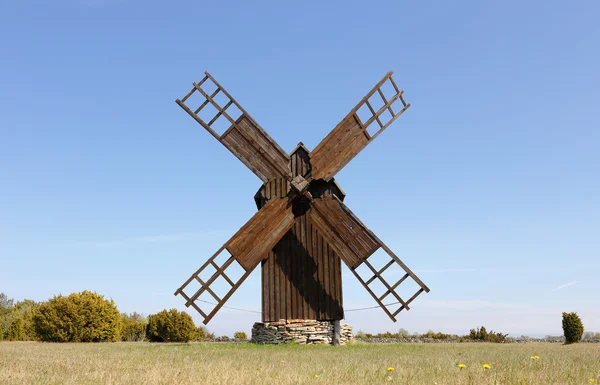 Post molen vooraanzicht — Stockfoto