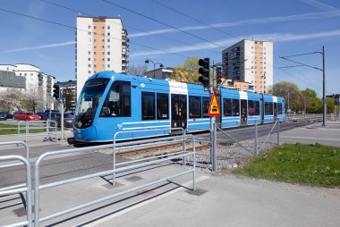 Solna mavi tramvay