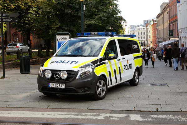 Norský policejní auto — Stock fotografie