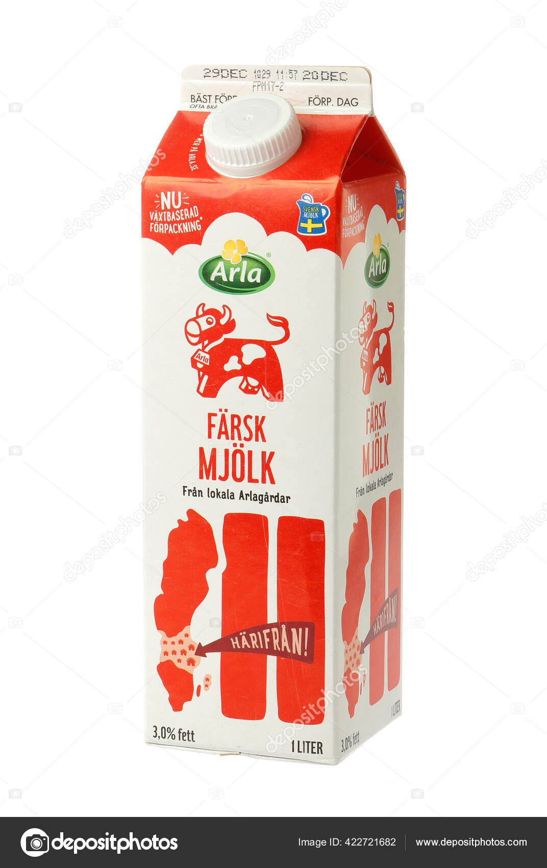 Esquivar temblor encerrar Stockholm Sweden December 2019 Package Liter Milk Percent Fat Produced –  Stock Editorial Photo © fotonen #422721682