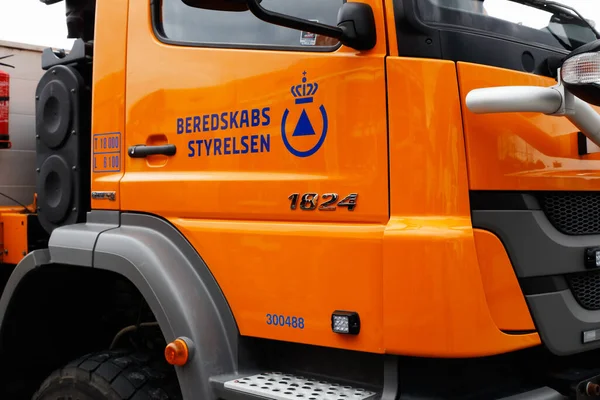 コペンハーゲン デンマーク 9月4 2019 デンマークの緊急事態管理庁のための救助トラックの閉鎖 — ストック写真