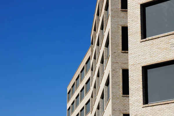 Exterior View Modern Multi Storey Office Building Wiith Large Windows Stock Photo