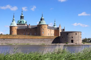Exterior view of the almar castle located in the Swedish province of Smaland. clipart