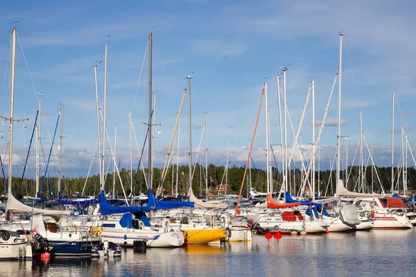 Sundbyholm Sweden August 2020 View Arina Pleasure Boats — 图库照片