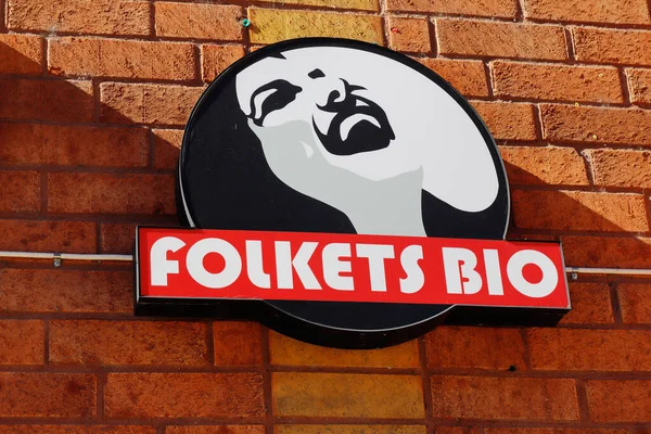 Lulea Schweden August 2020 Das Logo Der Biokino Organisation Folkets — Stockfoto
