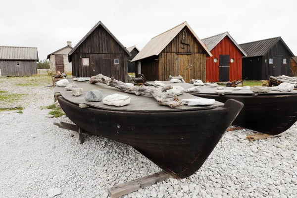 Uitzicht Het Oude Helgumannens Visstation Het Eiland Faro Zweedse Provincie — Stockfoto