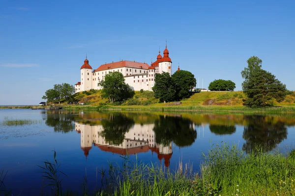 Der Malerische Blick Auf Das Schwedische Mittelalterliche Schloss Lacko Ist — Stockfoto