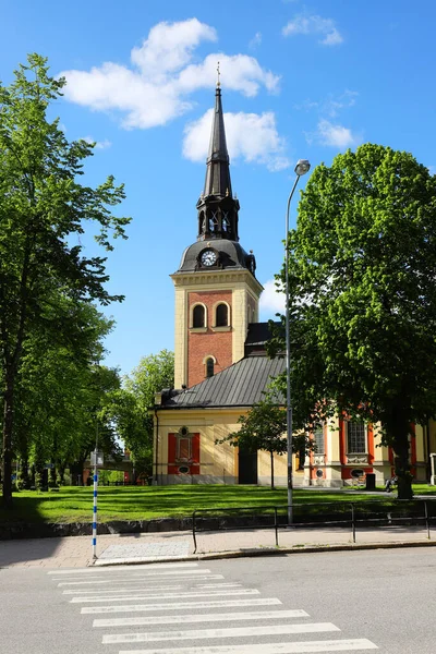 Die Kirche Von Ragnhild Von Talje Stadtplatz Sodertalje Schweden — Stockfoto