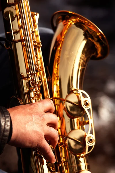 stock image Saxophone close-up