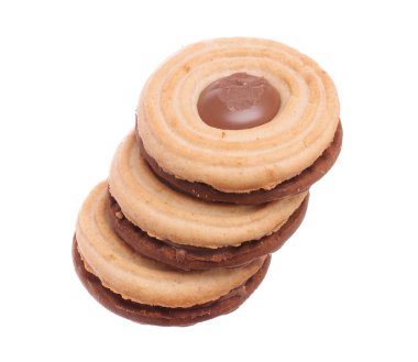 Üç sandviç bisküvi