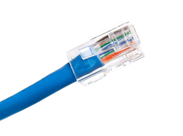 Blue computer cable — Stock Photo, Image