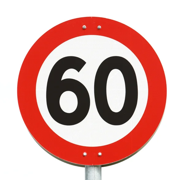 Límite de velocidad 60 — Foto de Stock