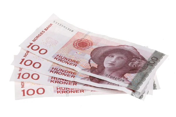 Billetes noruegos — Foto de Stock