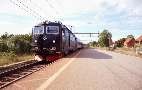 İsveç demiryolu tren — Stok fotoğraf