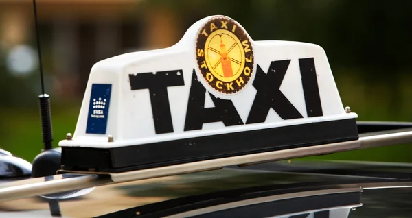 Taxischild — Stockfoto