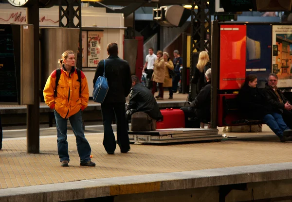 Waiting for the train — Stock Photo, Image