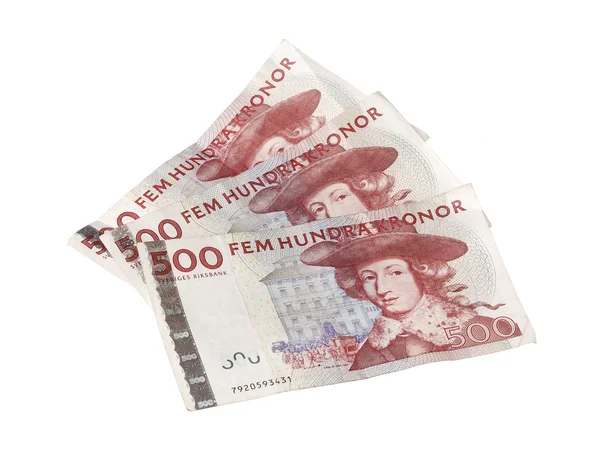 Schwedische Banknoten 500 Kronen — Stockfoto
