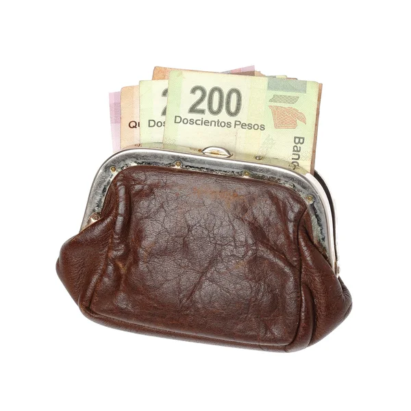 Portmonetka z Pesos — Zdjęcie stockowe