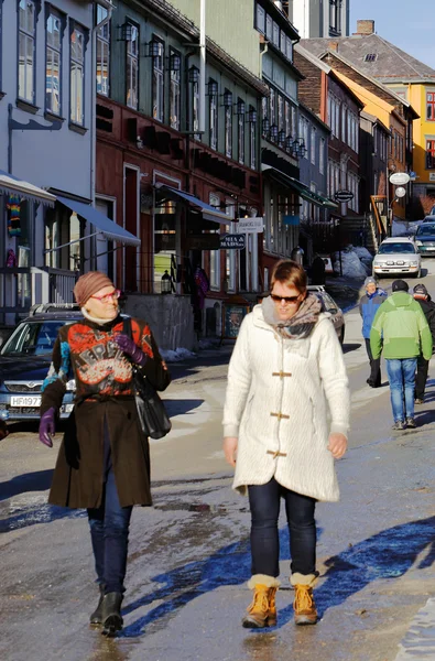 Roros straat — Stockfoto